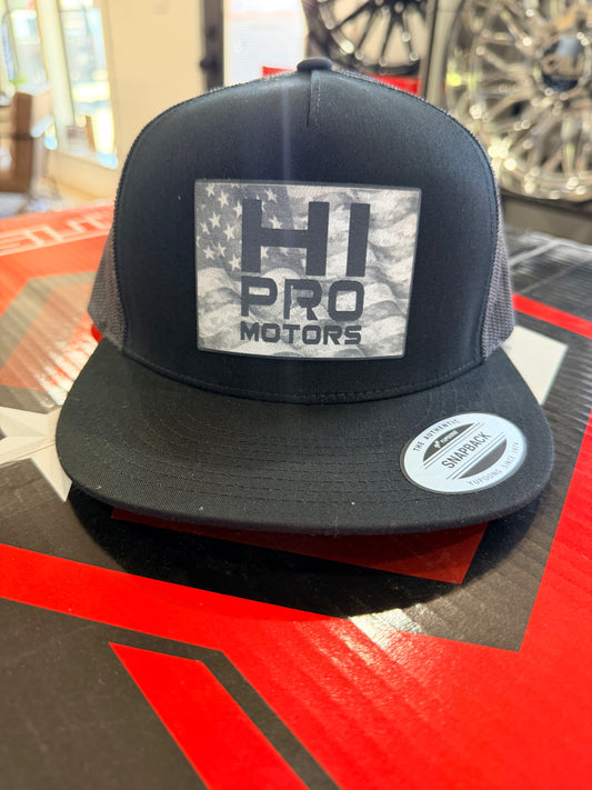 Black Trucker Snap Back
